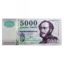5000 Forint Bankjegy 2008 BA széria 