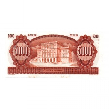 5000 Forint Bankjegy 1990-1995 fázisnyomat