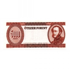 5000 Forint Bankjegy 1990-1995 fázisnyomat