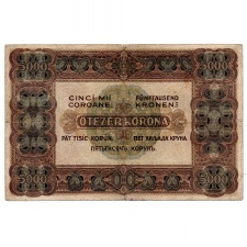 5000 Korona Államjegy 1920