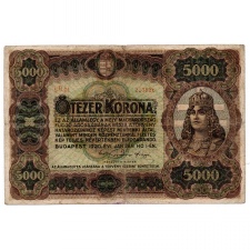 5000 Korona Államjegy 1920