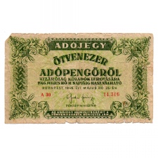 50000 Adópengő 1946 P50 G-VG