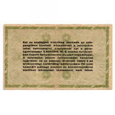 50000 Adópengő 1946 P50 alacsony sorszám 01.313