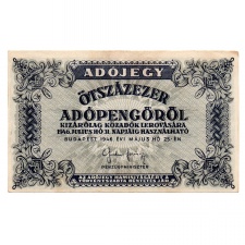 500000 Adópengő 1946 P52A VF