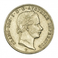 Ferenc József 1/4 Florin 1861 V