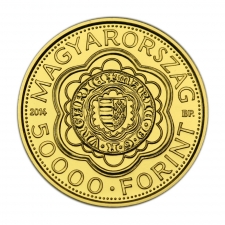 Mária aranyforintja 50000 Forint 2014