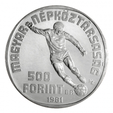 1981. Labdarúgó VB 500 Forint. 1 alakos. BU