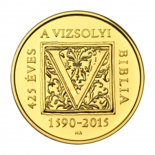 Vizsolyi Biblia 50000 Forint 2015 Au 3,49g