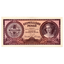 1 Milliárd Pengő Bankjegy 1946 aEF