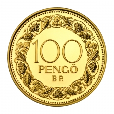 Magyar Királyság 100 Pengő 1928 UV aranyleveret