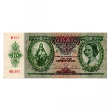 10 Pengő Bankjegy 1936 EF