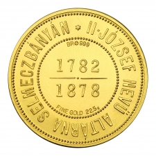 Ferenc József 1 Forint 1878 Selmecbánya UV aranyleveret