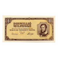1 Millió Milpengő Bankjegy 1946 MINTA perforációval