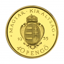 Pázmány 40 Pengő 1935. Utánveret, PP