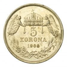 Ferenc József 5 Korona 1908 K-B EF