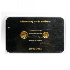 Adamovszky István emlékére arany 1 és 2 Forint 2012 szett