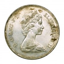 Anglia 25 New-Pence II. Erzsébet Ezüst Lakodalom 1972 emlékérme