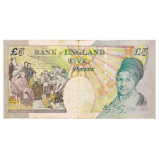 Anglia 5 Font Bankjegy 2012 P391rd Replacement