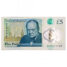 Anglia 5 Font Bankjegy 2015 Churchill P394