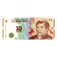 Argentina 10 Peso Bankjegy 2016 P360a