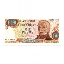 Argentina 1000 Pesos Bankjegy 1976-1983 P304c-barna