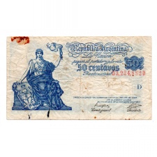 Argentina 50 Centavos Bankjegy 1942-1948 P250a