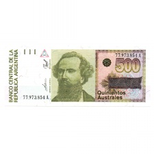 Argentina 500 Australes Bankjegy 1988-1990 P328b