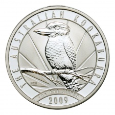 Ausztrália 1 Dollár 2009 PP Kookaburra 1 Uncia színezüst