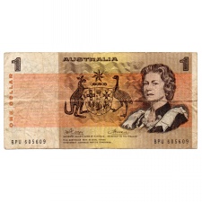 Ausztrália 1 Dollár Bankjegy 1974