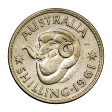 Ausztrália ezüst 1 Shilling 1961