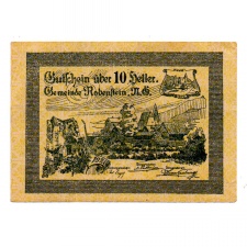 Ausztria Notgeld Rabenstein 10 Heller 1920 