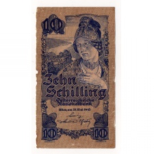 Ausztria 10 Schilling Bankjegy 1945