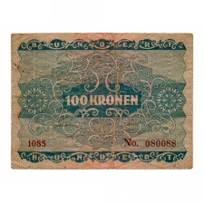 Ausztria 100 Korona Bankjegy 1922 VG