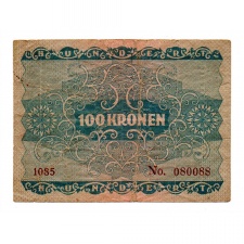 Ausztria 100 Korona Bankjegy 1922 VG