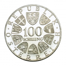 Ausztria 100 Schilling 1975 BU Johann Strauss