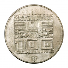 Ausztria 100 Schilling 1976 BU Bécs Téli Olimpia IV. kiadás