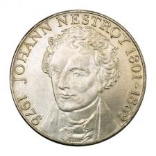 Ausztria 100 Schilling 1976 BU Johann Nestroy