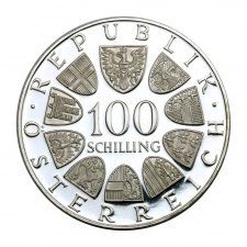 Ausztria 100 Schilling 1976 PP Burgtheater
