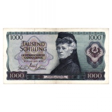 Ausztria 1000 Schilling Bankjegy 1966