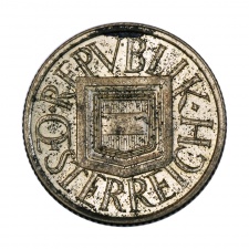 Ausztria ezüst 1/2 Schilling 1925 