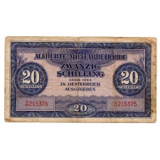 Ausztria 20 Schilling Bankjegy 1944 P107a