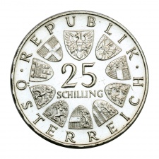 Ausztria 25 Schilling 1965 BU Prechtl