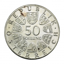 Ausztria 50 Schilling 1967 Kék Duna keringő