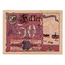 Ausztria Notgeld Aschach a.d. Donau 50 Heller 1920