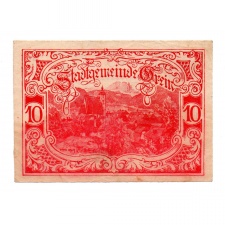 Ausztria Notgeld Grein 10 Heller 1920