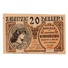 Ausztria Notgeld Hausmening 20 Heller 1920