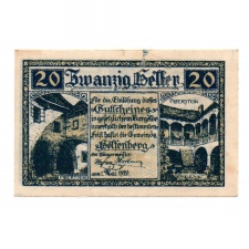 Ausztria Notgeld Helfenberg 20 Heller 1920