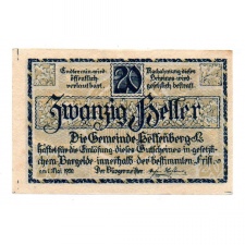 Ausztria Notgeld Helfenberg 20 Heller 1920