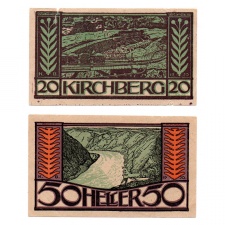 Ausztria Notgeld Kirchberg an der Donau 20-50 Heller 1920