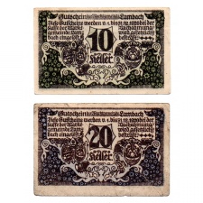 Ausztria Notgeld Lambach 10-20 Heller 1920